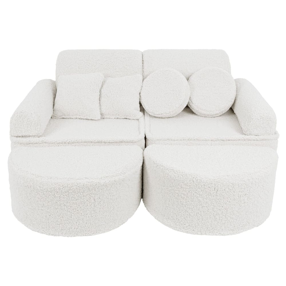 Canapé modulable enfant en peluche 12 pcs