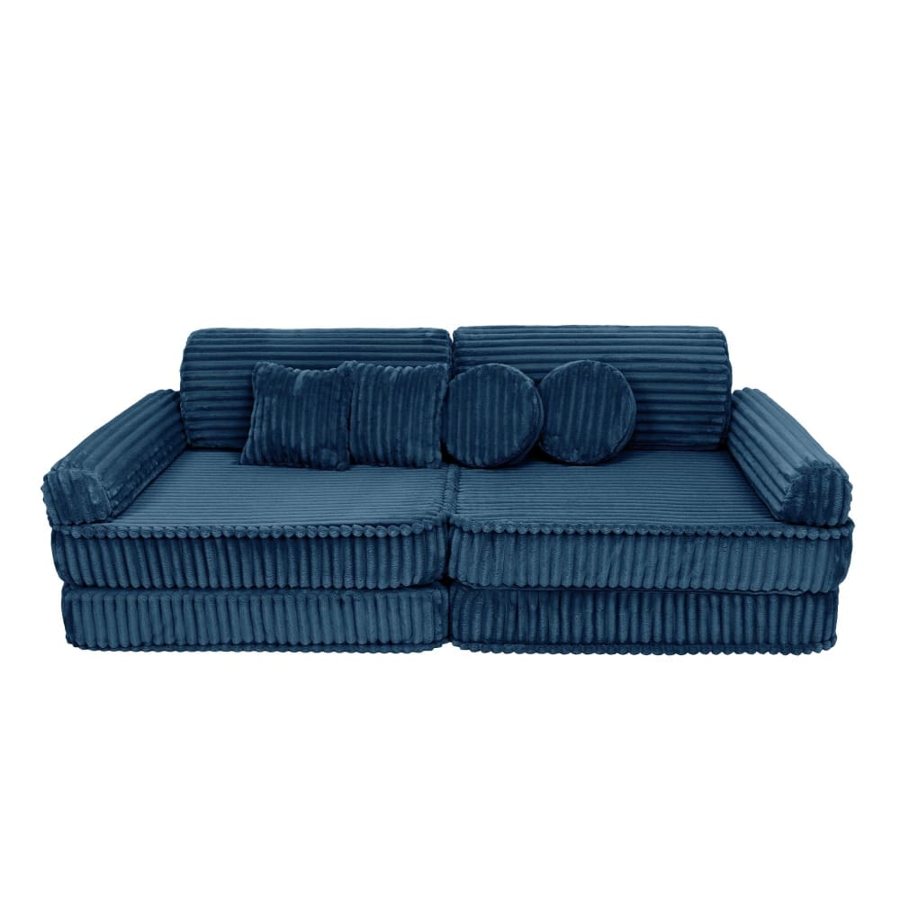 Canapé modulable enfant premium en velours côtelé 10 pcs