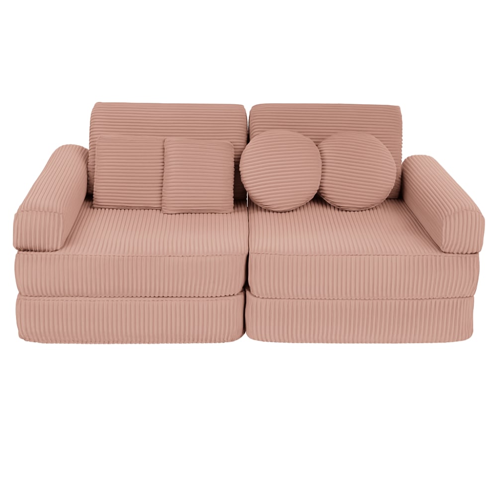 Canapé enfant modulable 120 cm velours 10 pcs