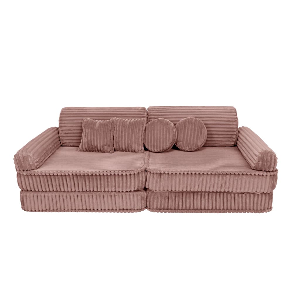 Canapé modulable enfant premium en velours côtelé 10 pcs