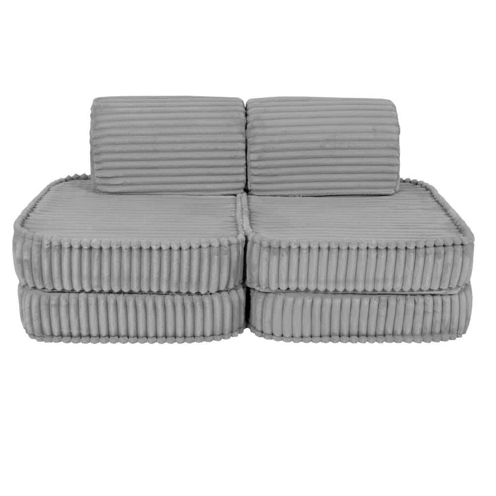 Canapé modulable enfant en velours côtelé 4 pcs