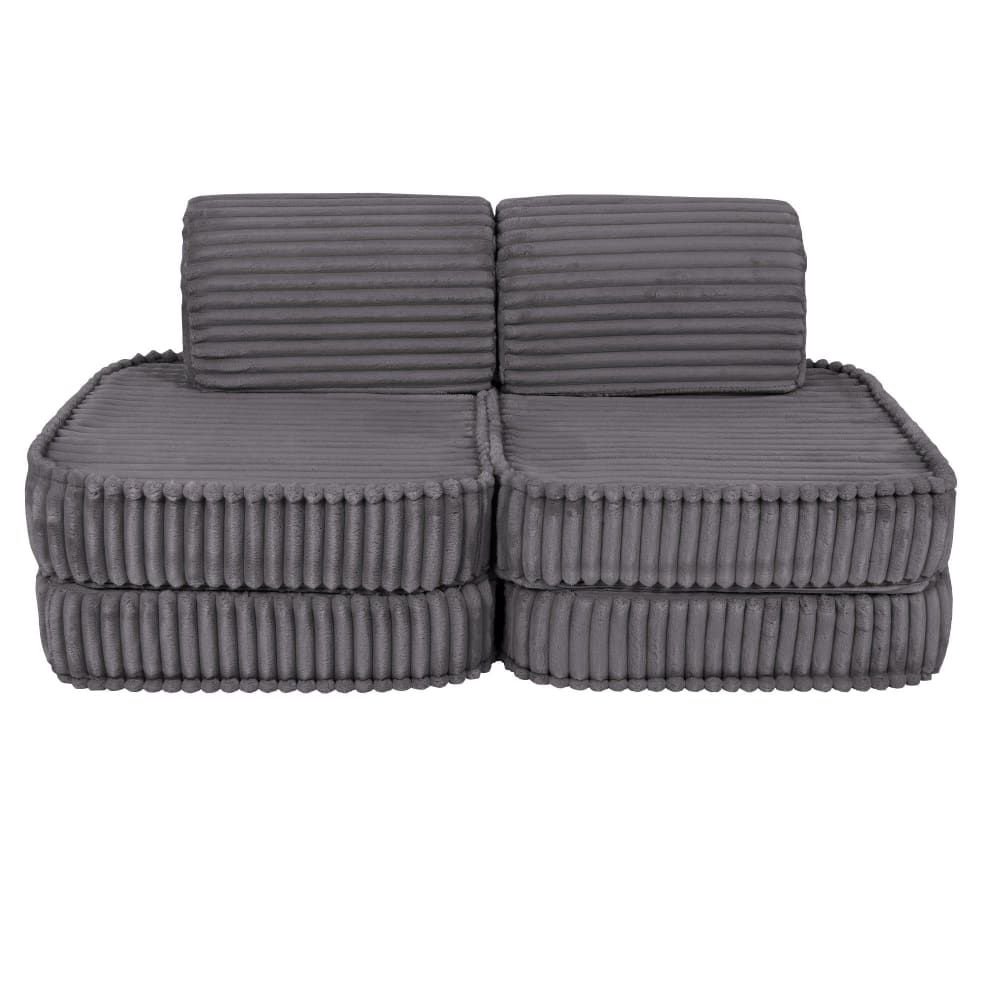 Canapé modulable enfant en velours côtelé 4 pcs
