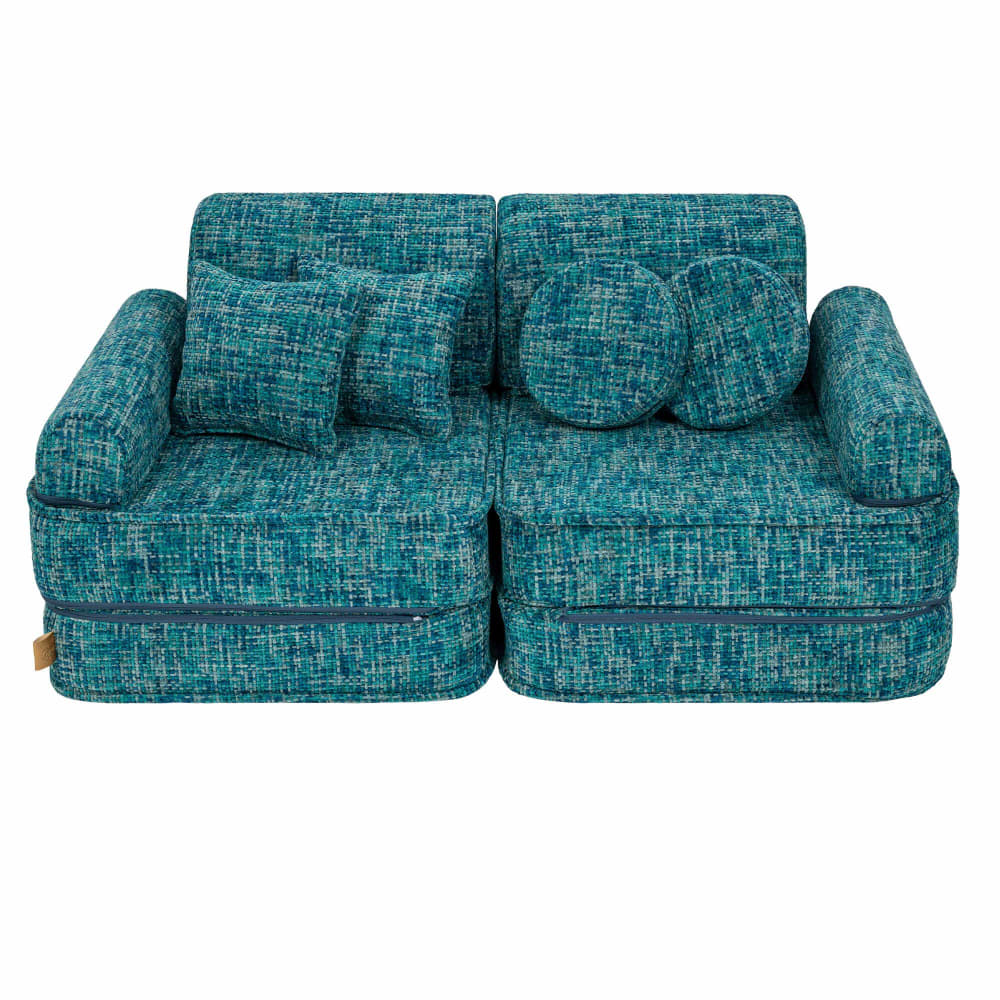Canapé modulable enfant en tweed 10 pcs