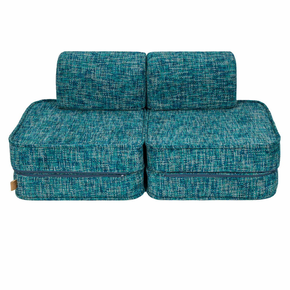 Canapé modulable enfant en tweed 4 pcs