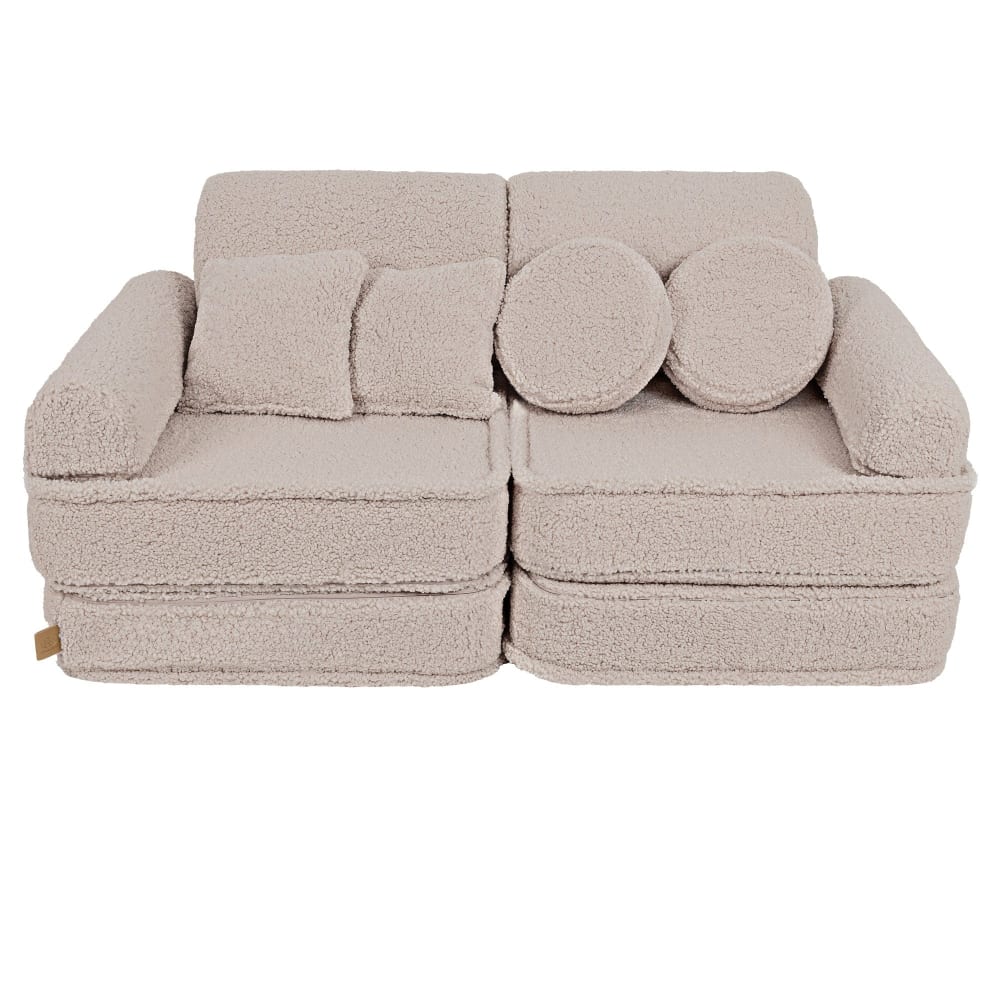 Canapé modulable enfant en peluche 10 pcs