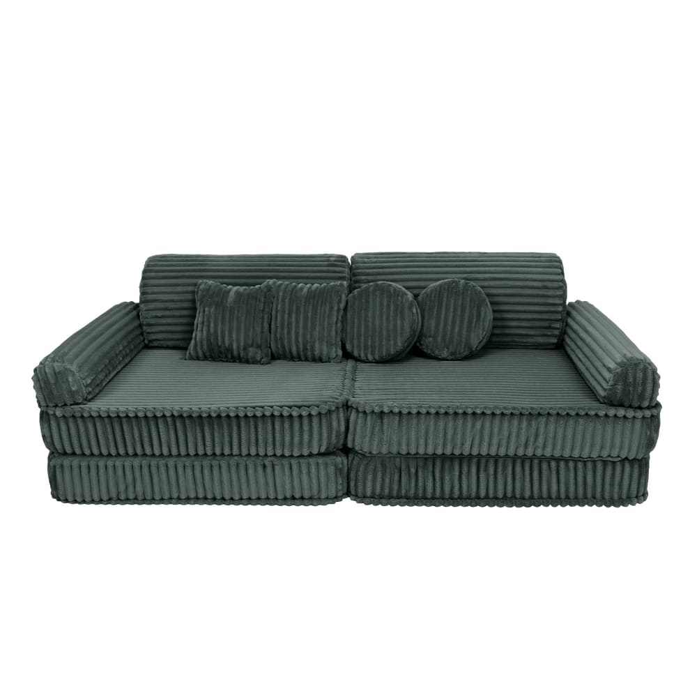 Canapé modulable enfant premium en velours côtelé 10 pcs