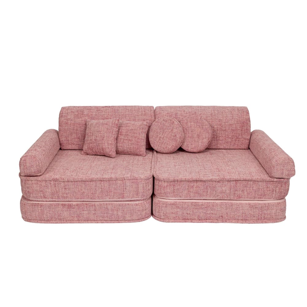 Canapé modulable enfant premium en tweed 10 pcs