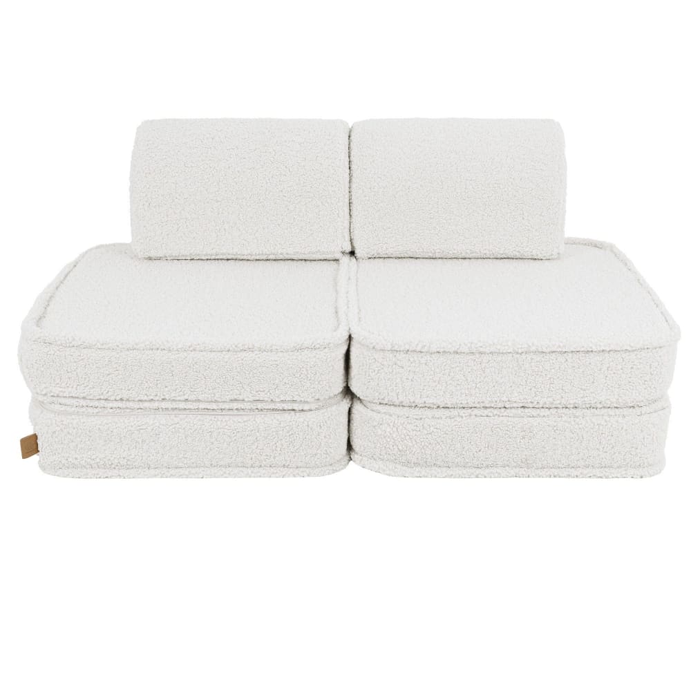 Canapé modulable enfant en peluche 4 pcs