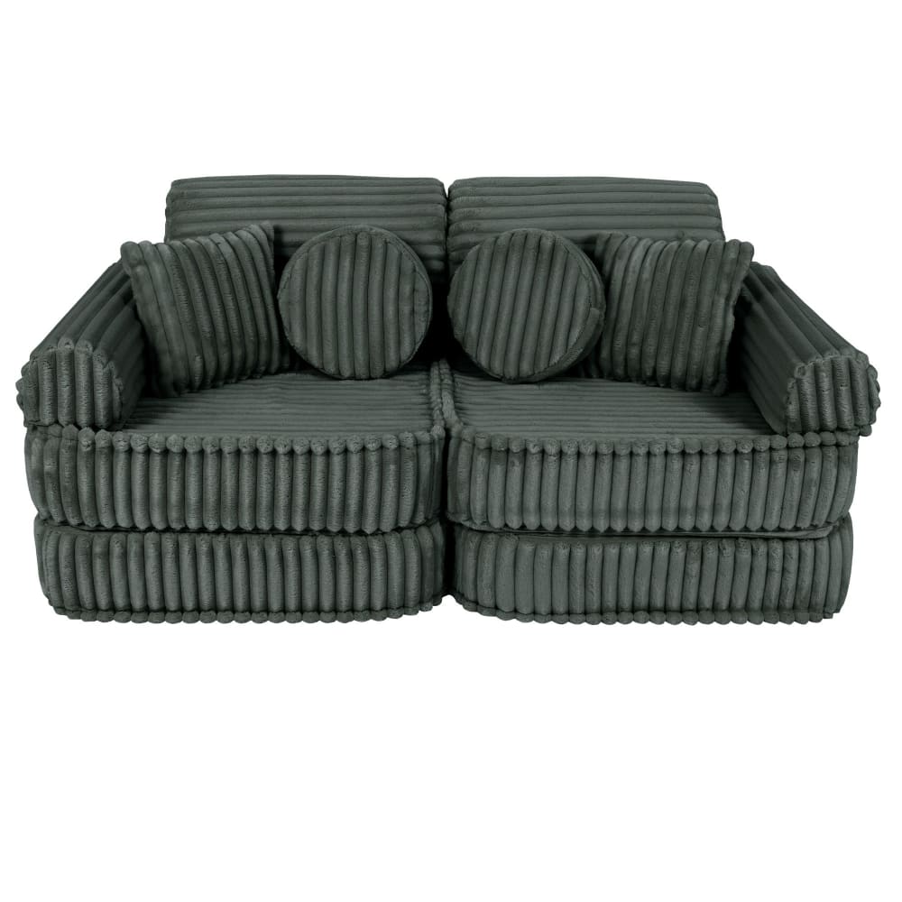 Canapé modulable enfant en velours côtelé 10 pcs