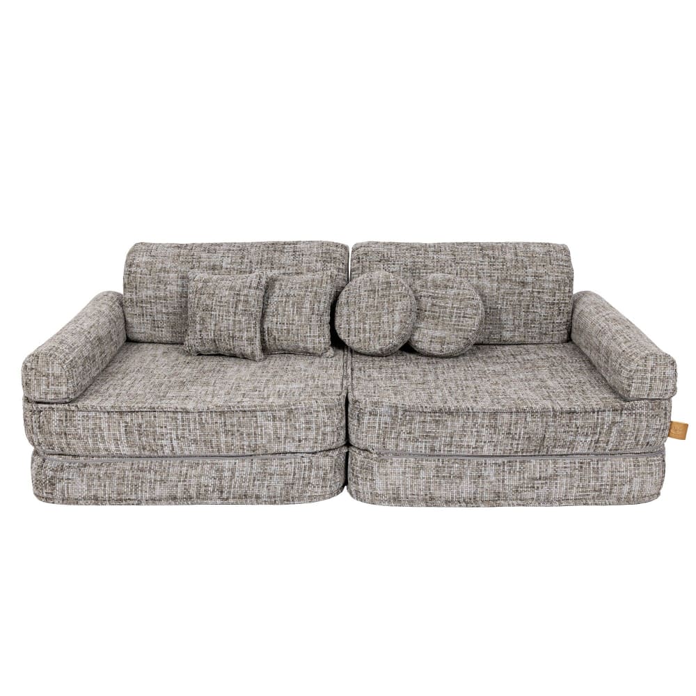 Canapé modulable enfant premium en tweed 10 pcs