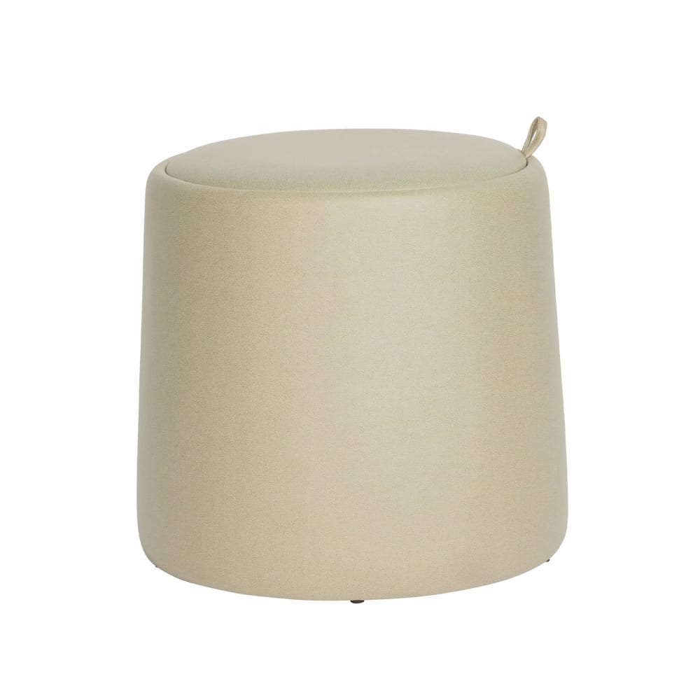 pouf de rangement rond