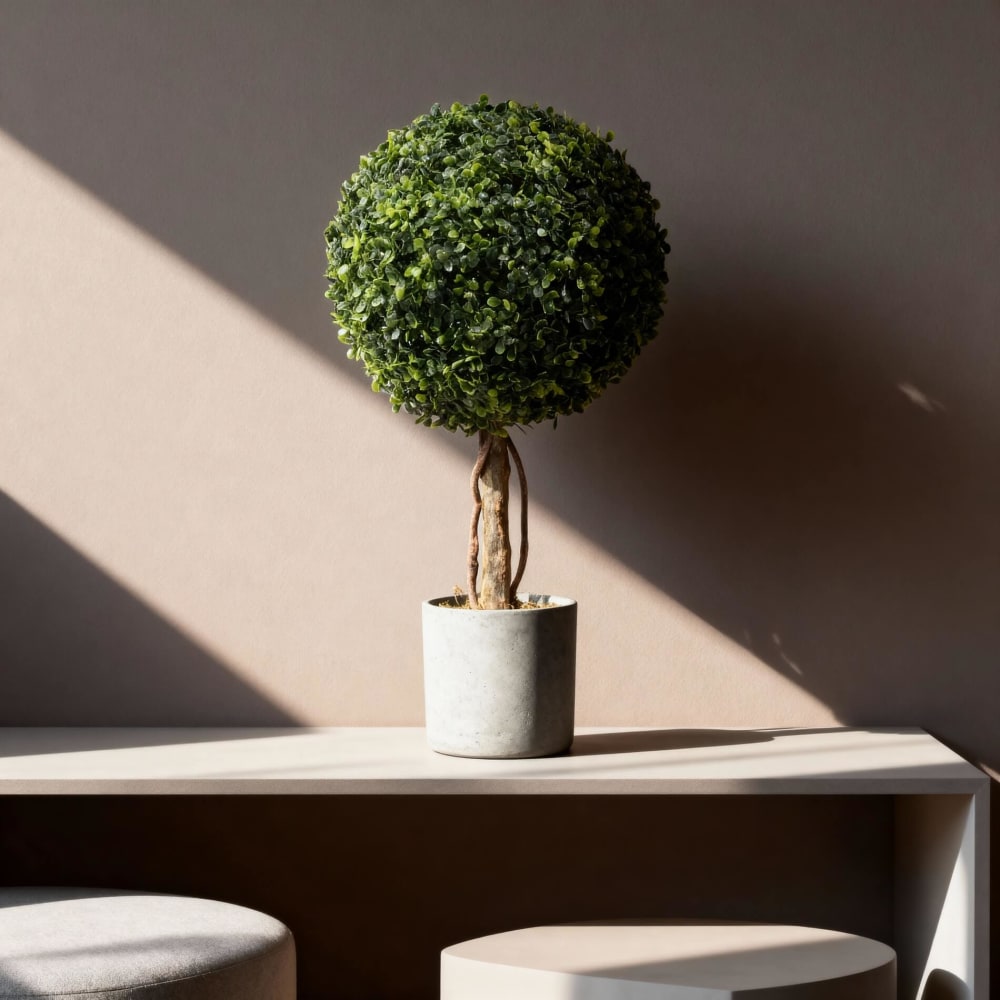 Künstliche Pflanze Buchsbaum mit Topf H 60 cm - Maisons Du Monde