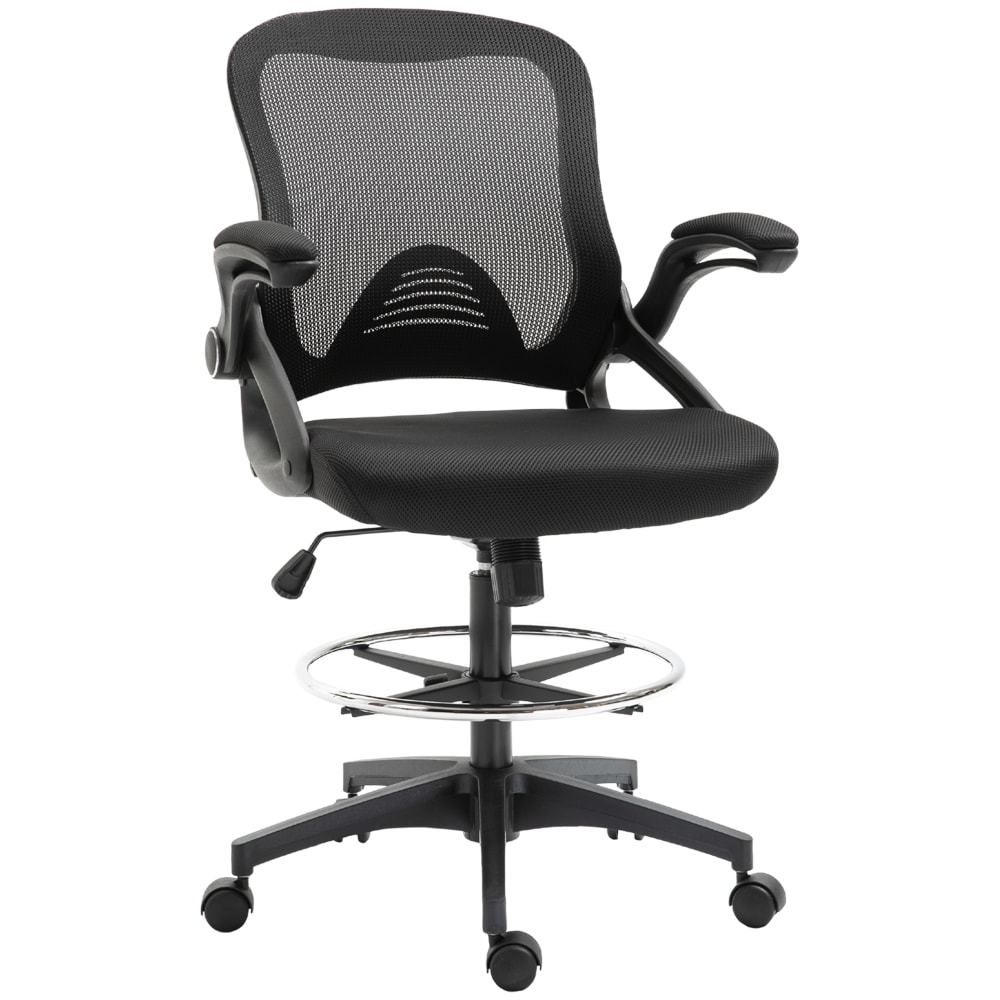 Chaise de bureau pivotant 360° maille respirante noir
