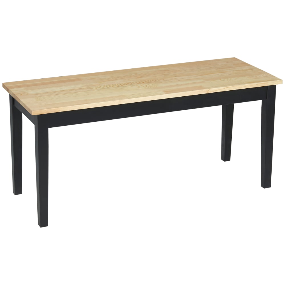 Banc 2 personnes bois - pin noir