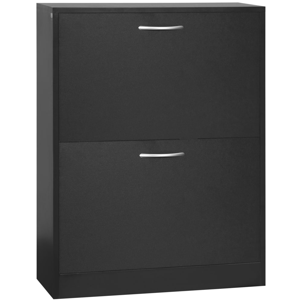 Armoire à chaussures meuble à chaussures bois noir
