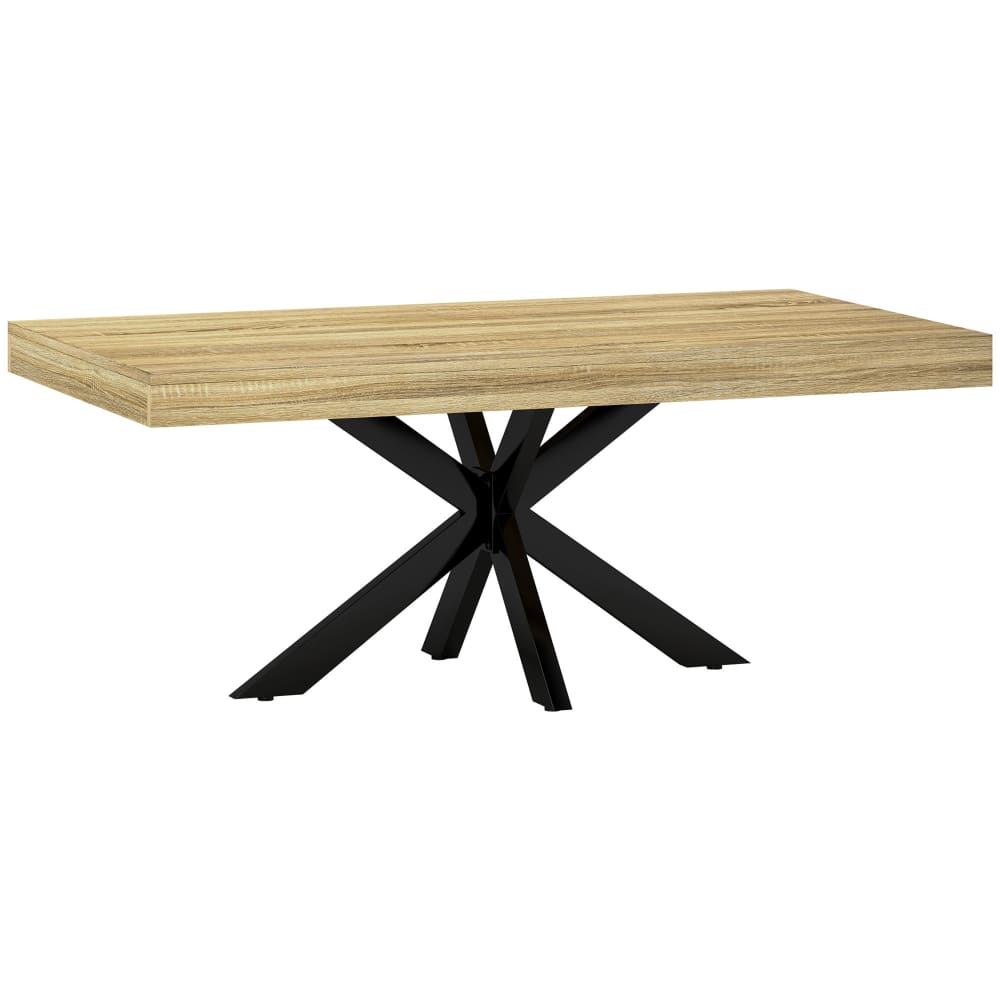 Table basse rectangulaire en métal noir