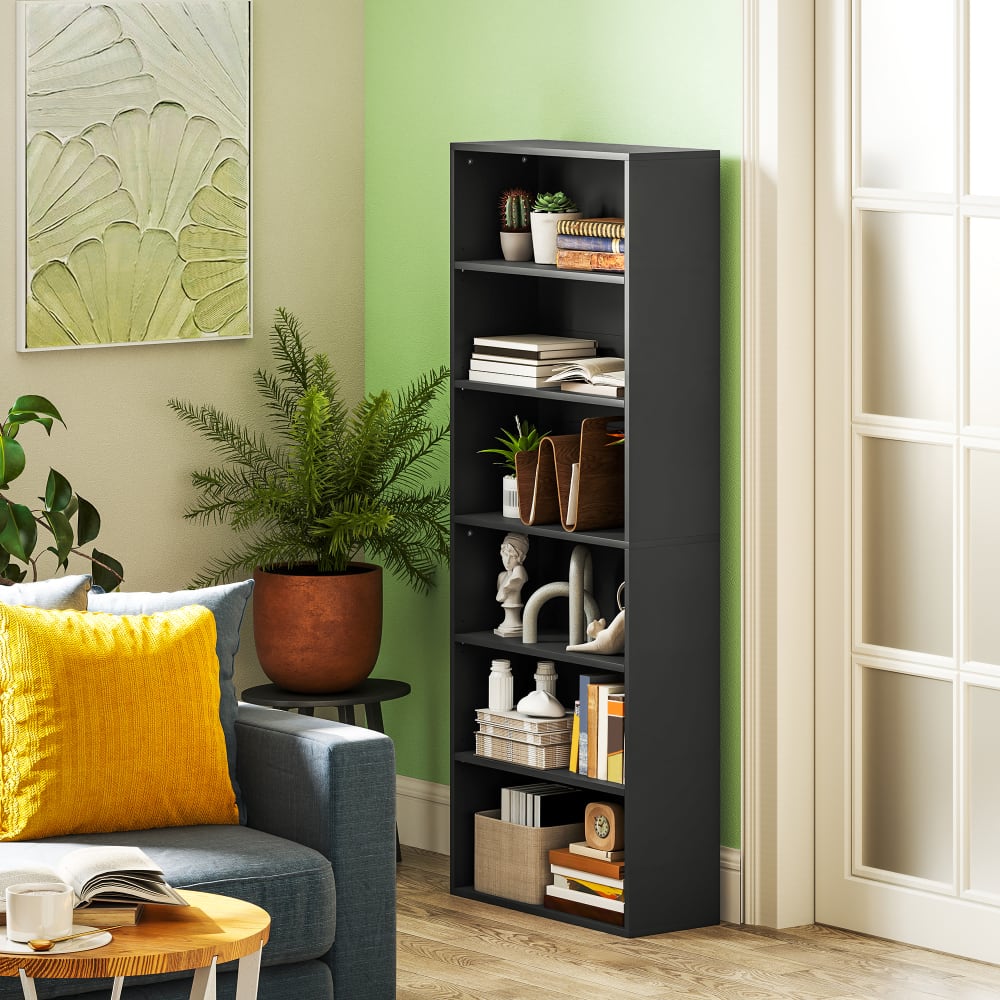Bücherregal 5 Ebenen, Holz, Schwarz - Maisons Du Monde