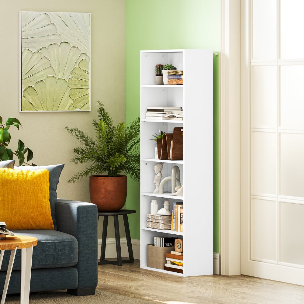 Bücherregal 6 Ebenen, Weiß - Maisons Du Monde