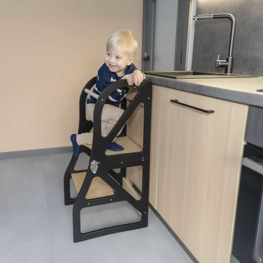 Montessori-Lernturm 2-in-1 aus Sperrholz - Maisons Du Monde