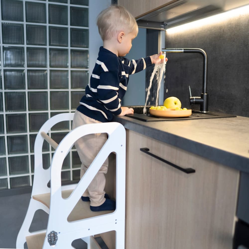 Montessori-Lernturm 2-in-1 aus Sperrholz - Maisons Du Monde
