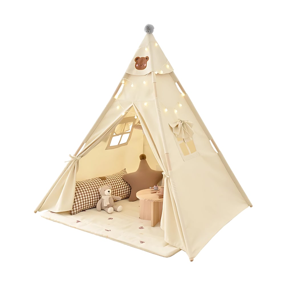 Babykare Bärchen-Tipi für Kinder aus Baumwolle BEIGE PES - POLYESTER Kinder