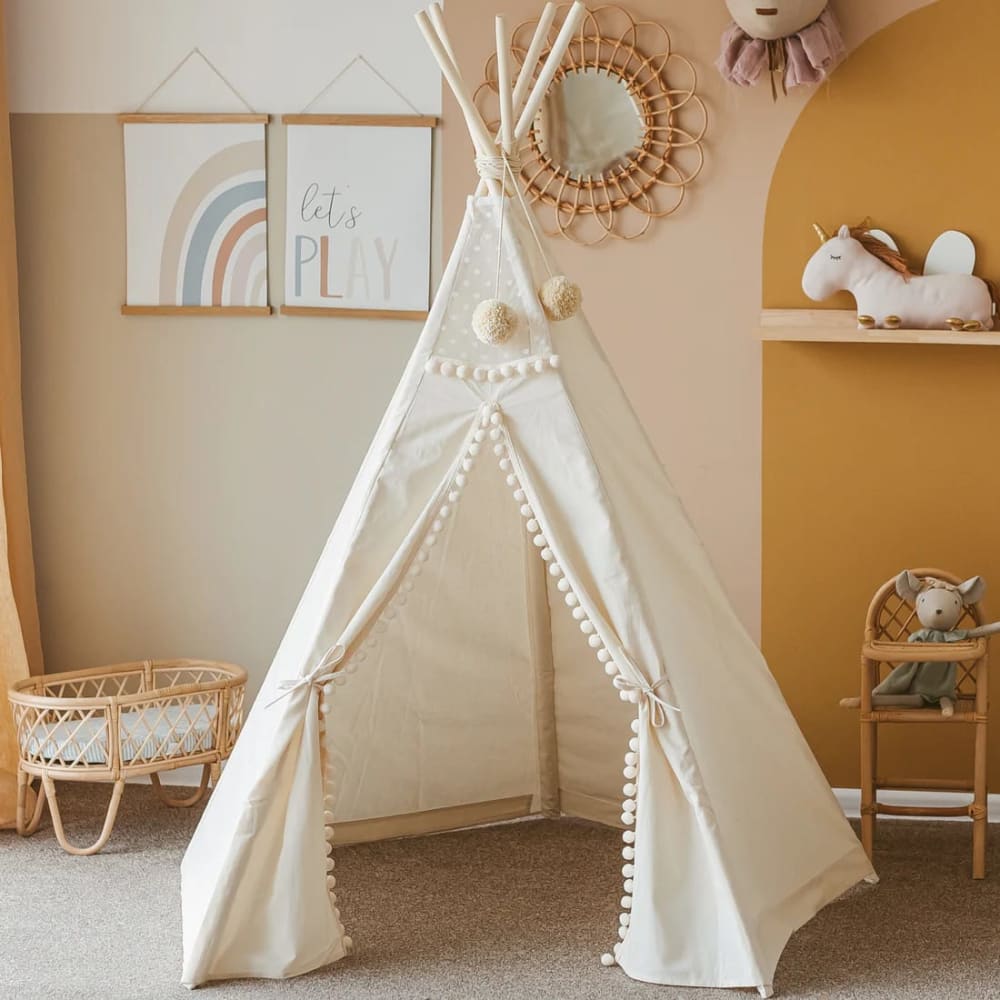 Original-Tipi für Kinder aus Stoff Beige - Maisons Du Monde