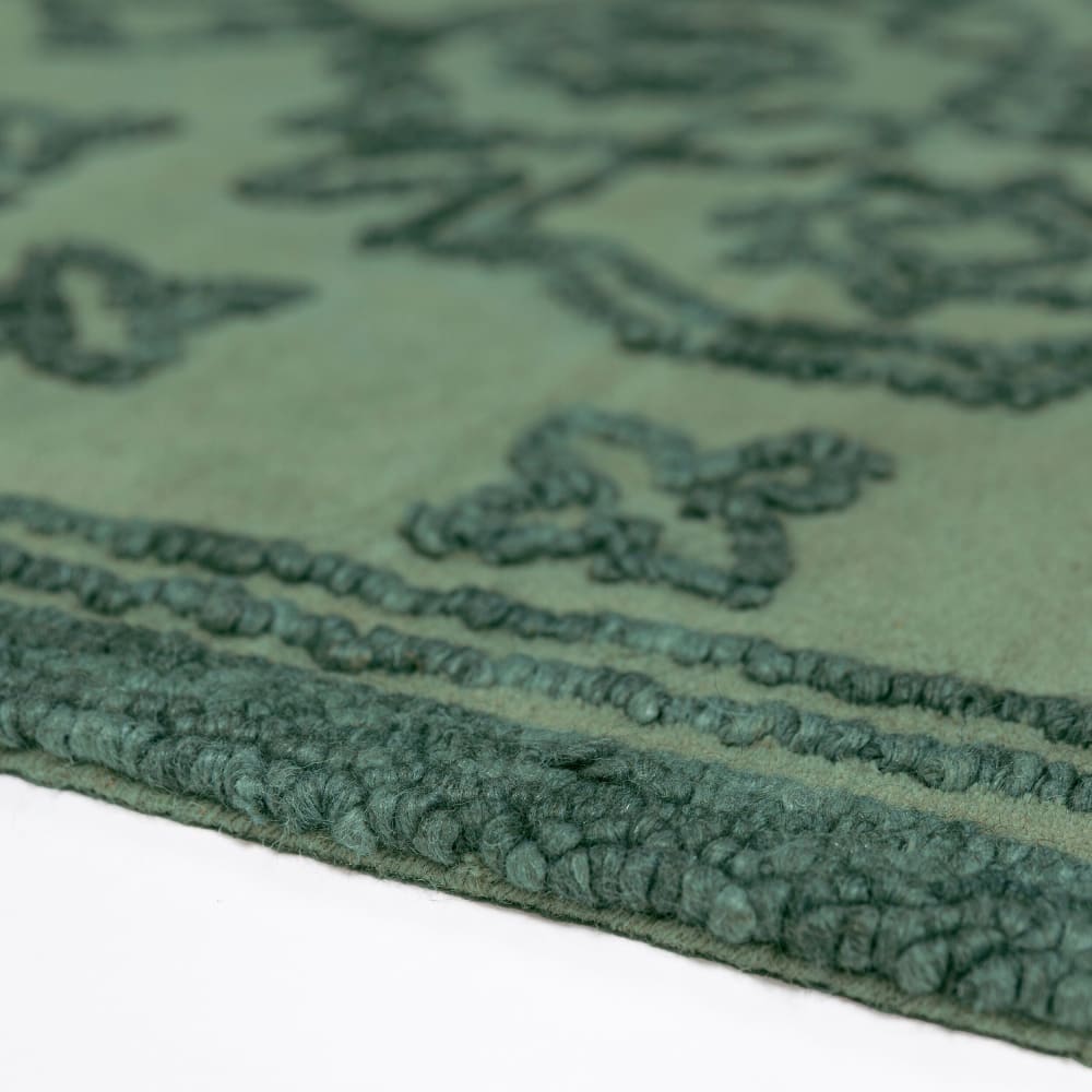 Tapis en laine vert clair 200x290cm — vue 4