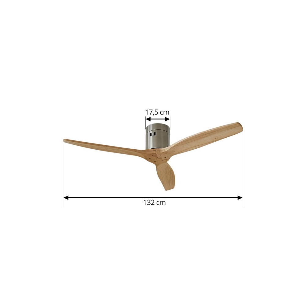 ventilador de techo de madera marron