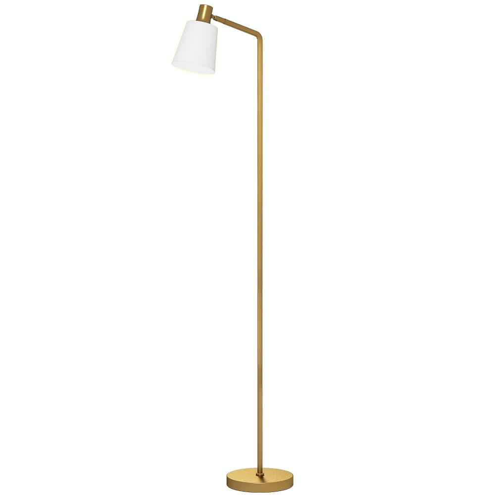 lampara de pie 45x21x148 cm blanco y dorado