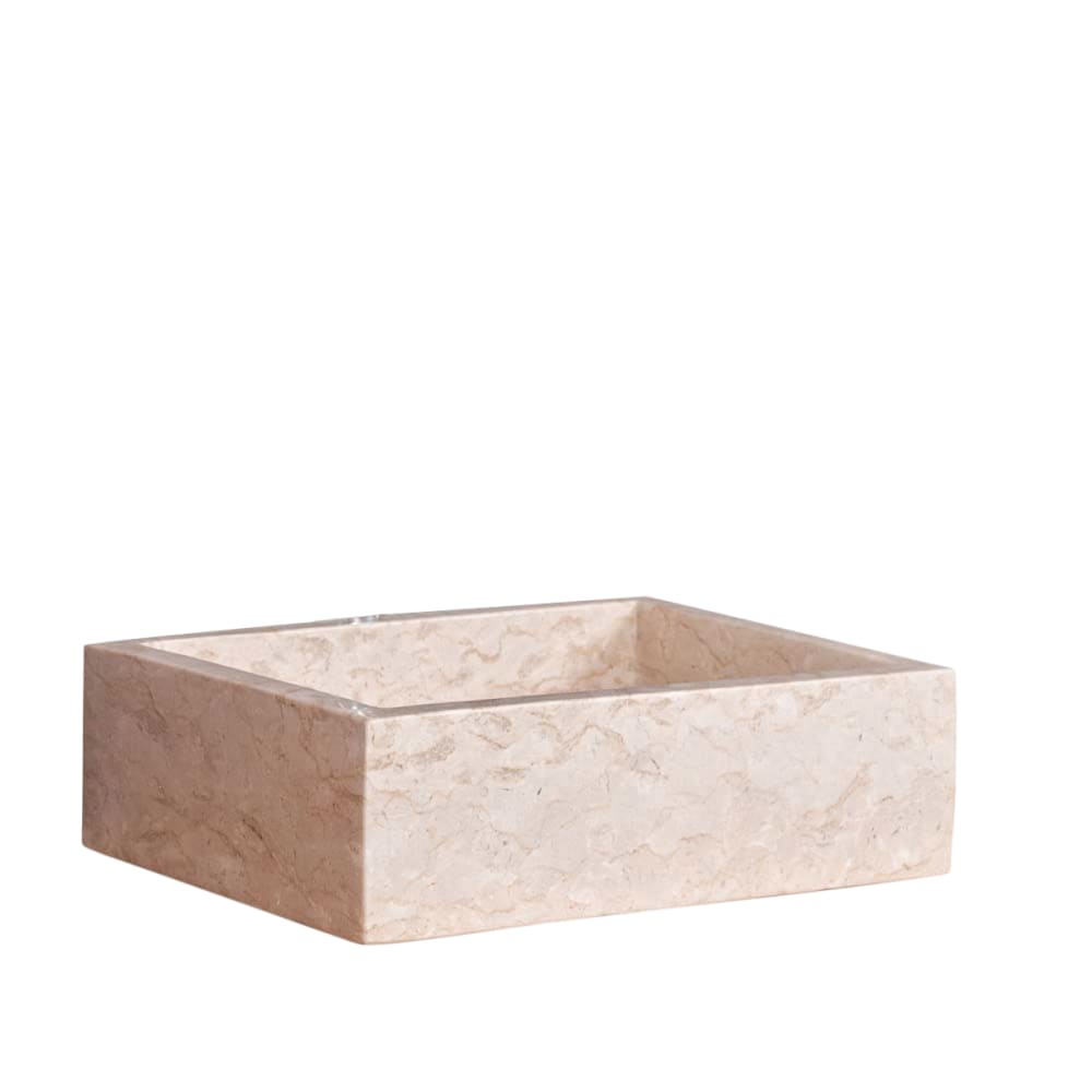 Vasque salle de bain à  poser rectangle 30cm x 40cm crème