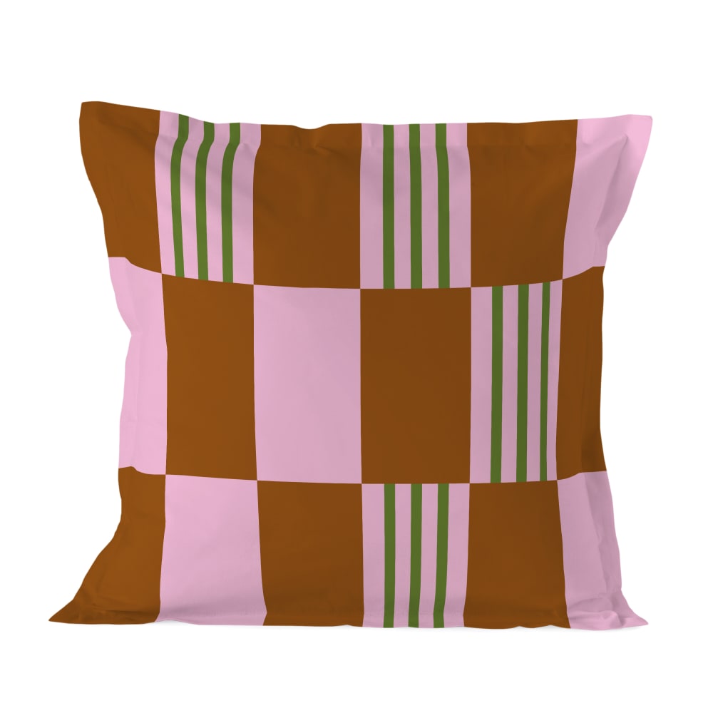 Taie d'oreiller 100% Coton Multicolore 80x80 cm Taie d'oreiller 100% Coton Multicolore 80x80 cm