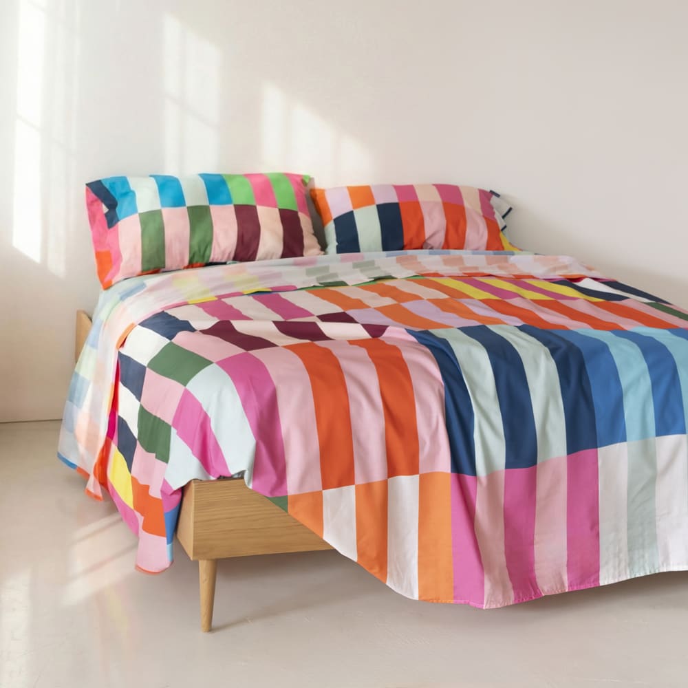 Drap 100% Coton Multicolore 180x270 cm Drap 100% Coton Multicolore 180x270 cm