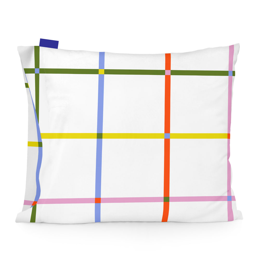 Happy Friday Kissenbezug aus 100% Baumwolle 60x70 cm Mehrfarbig style modern Mehrfarbig Baumwolle