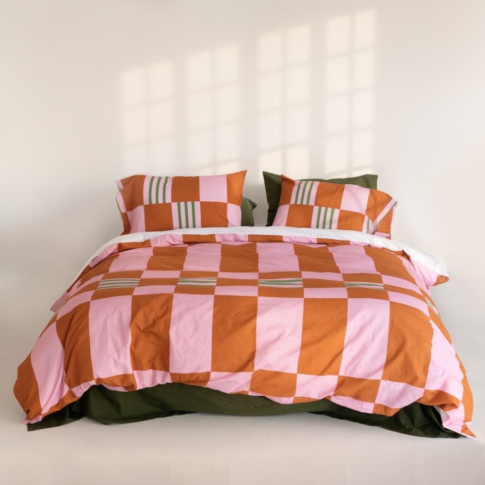 Housse de couette 100% Coton Multicolore 155x220 cm