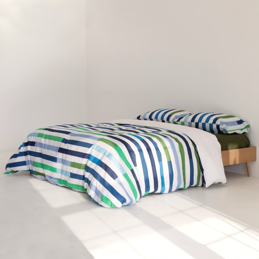 Bettbezug aus 100% Baumwolle 155x220 cm Mehrfarbig - Maisons Du