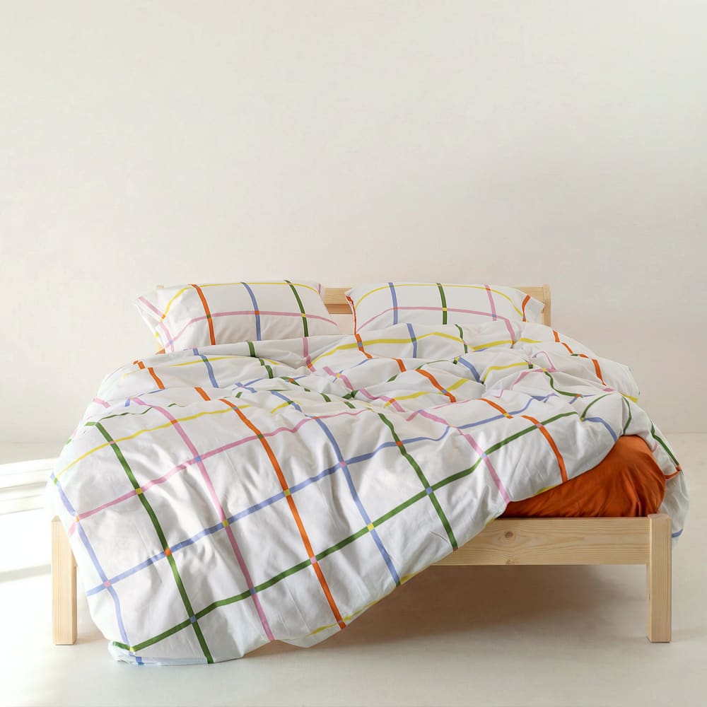 Housse de couette 100% Coton Multicolore 220x220 cm