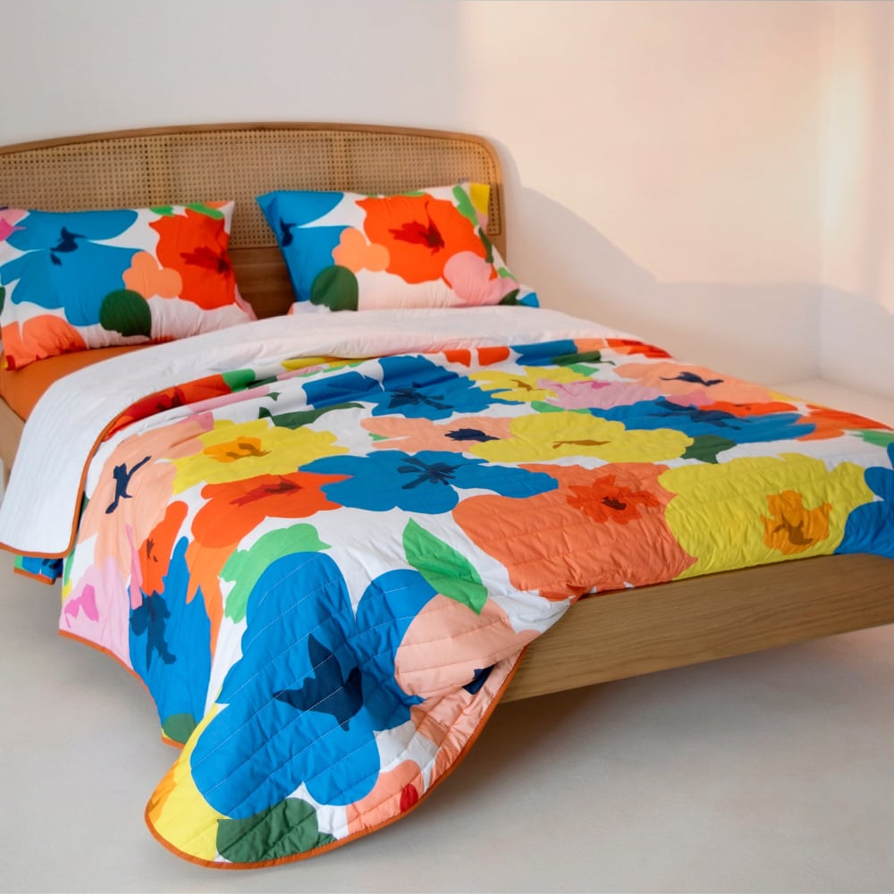 Couvre-lit 100% Coton Multicolore 180x260 cm