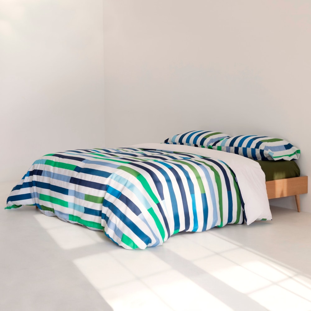 Bettbezug aus 100% Baumwolle 240x220 cm Mehrfarbig - Maisons Du