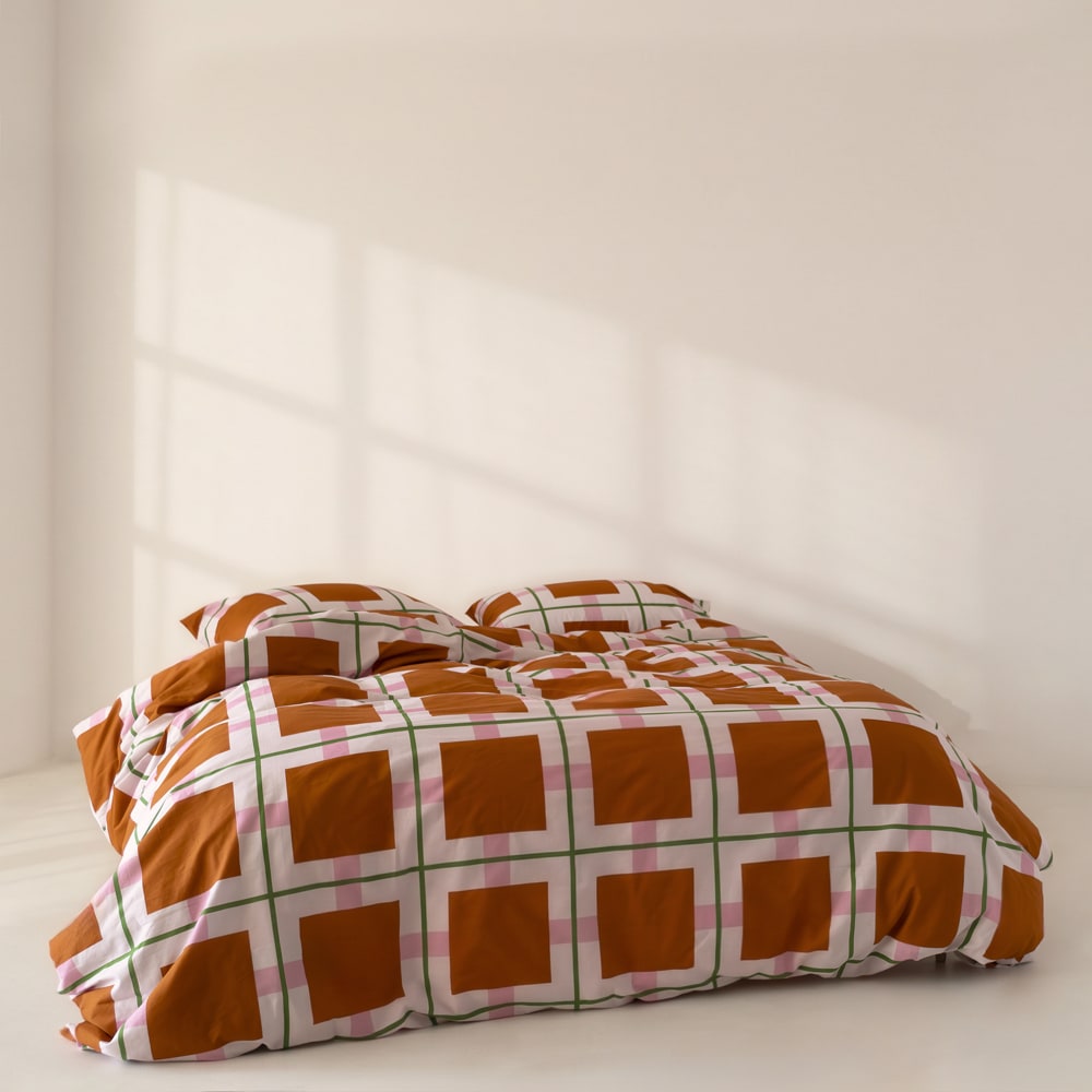 Housse de couette 100% Coton Multicolore 155x220 cm