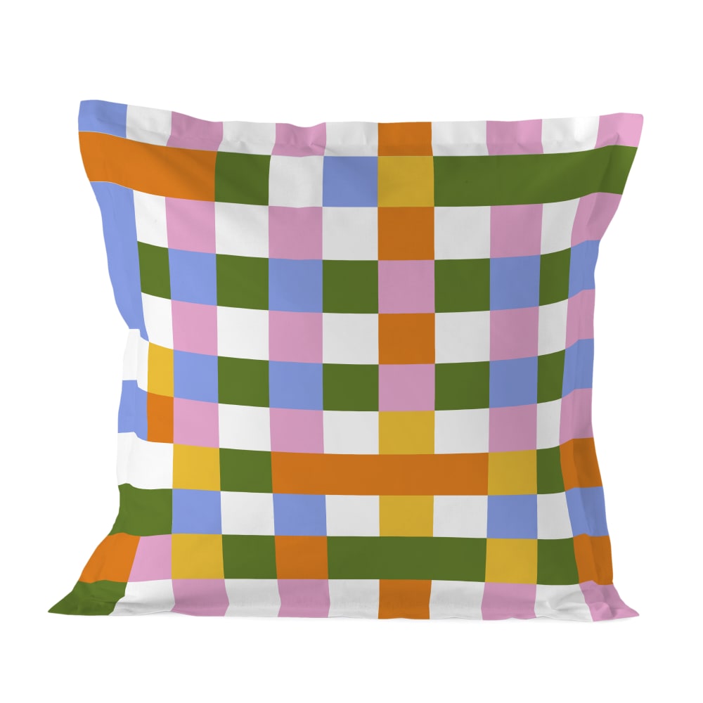 Happy Friday Kissenbezug aus 100% Baumwolle 60x60 cm Mehrfarbig style modern Mehrfarbig Baumwolle