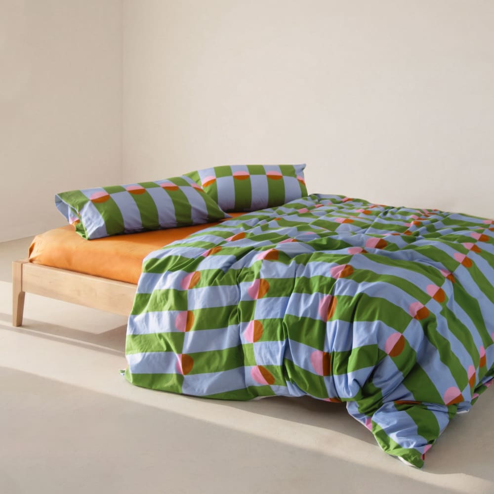 Housse de couette 100% Coton Multicolore 155x220 cm