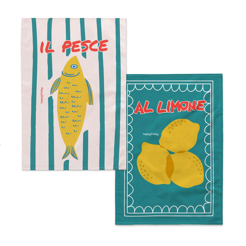 Torchon (2 pièces) 100% Coton Multicolore 70x50 cm
