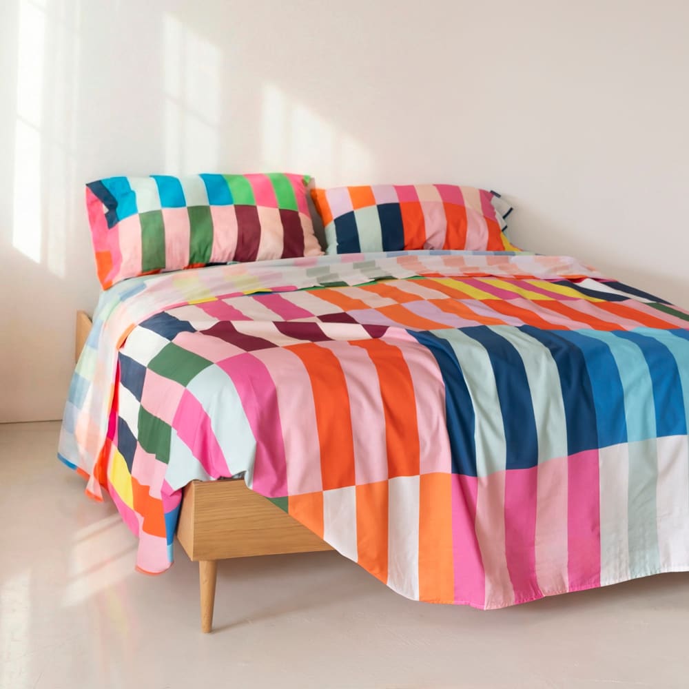 Drap 100% Coton Multicolore 210x270 cm