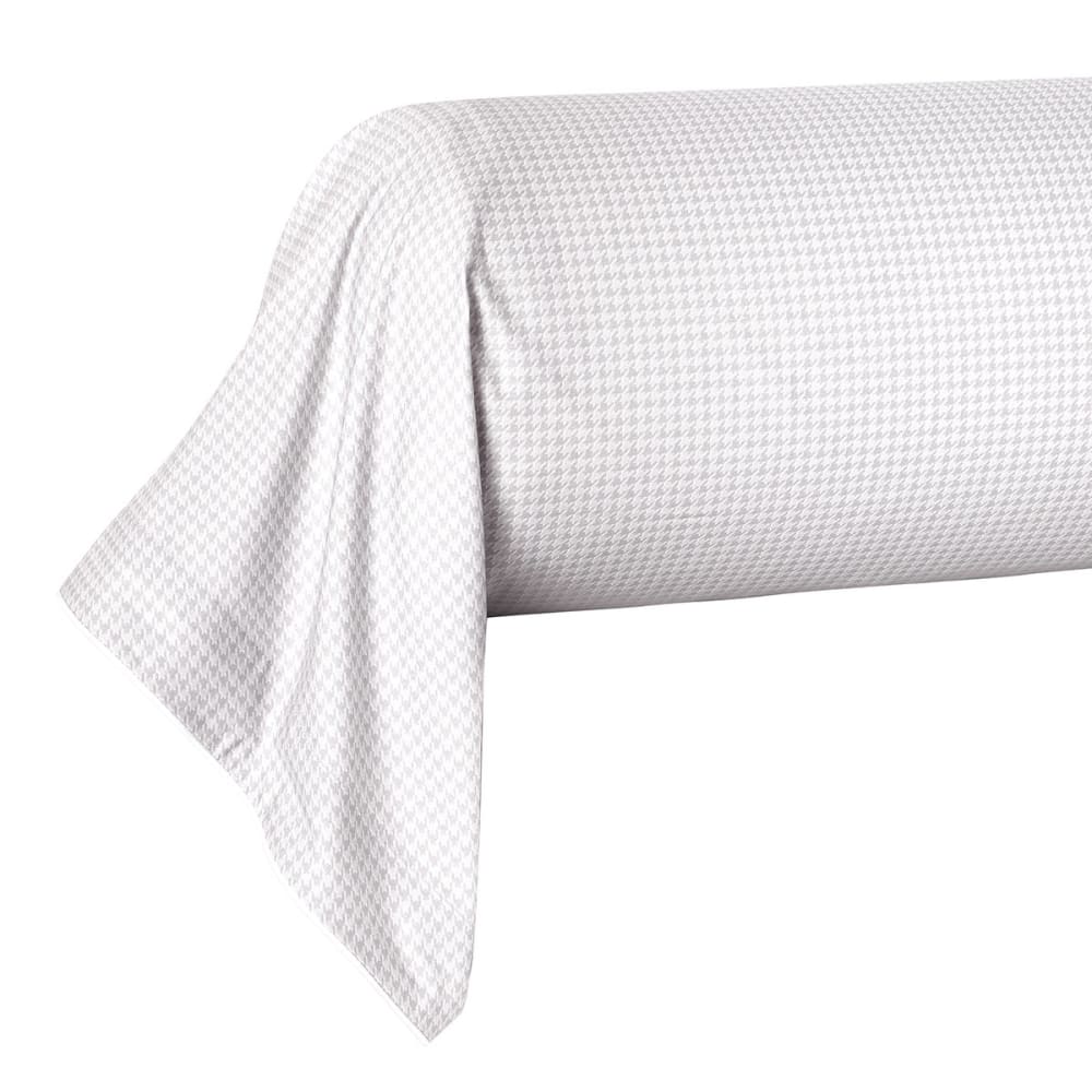 Taie de traversin percale marron 43x210 cm — vue 3
