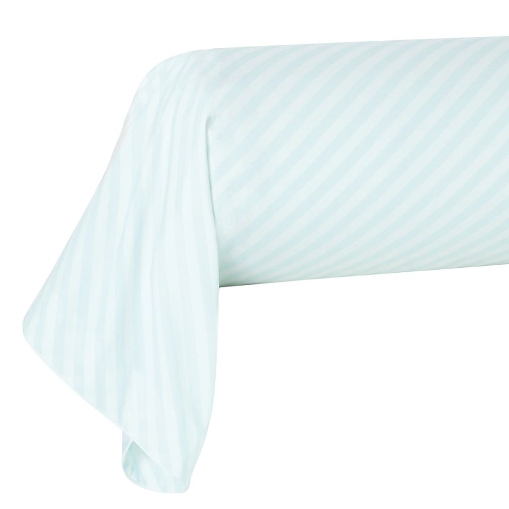 Taie de traversin percale bleu clair 43x210 cm — vue 3