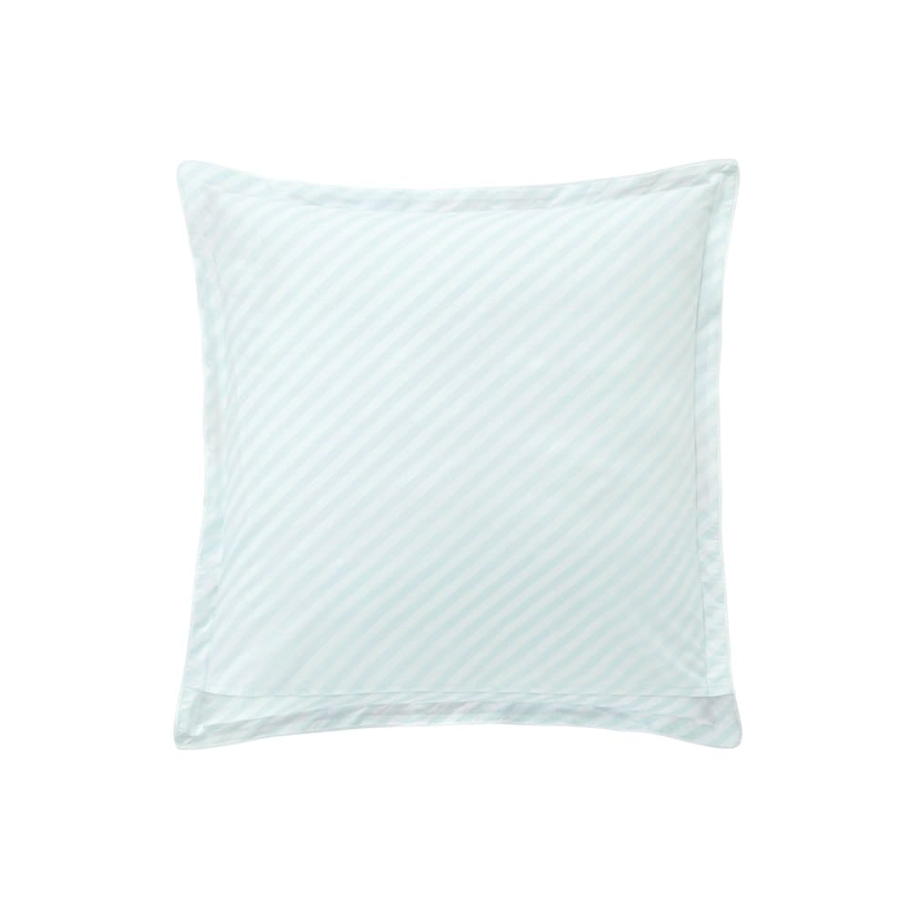 Taie d'oreiller percale bleu clair 65x65 cm — vue 3