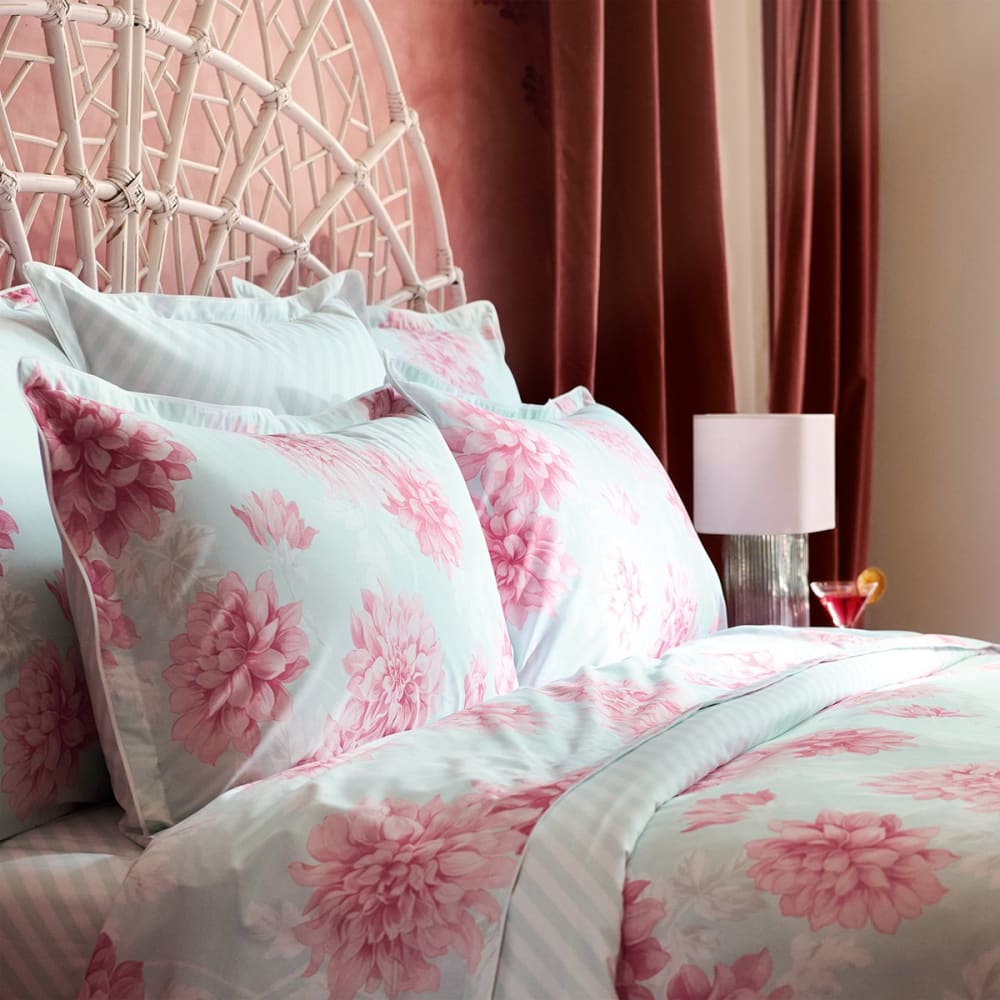 Drap housse percale bleu clair 180x200 cm — vue 4