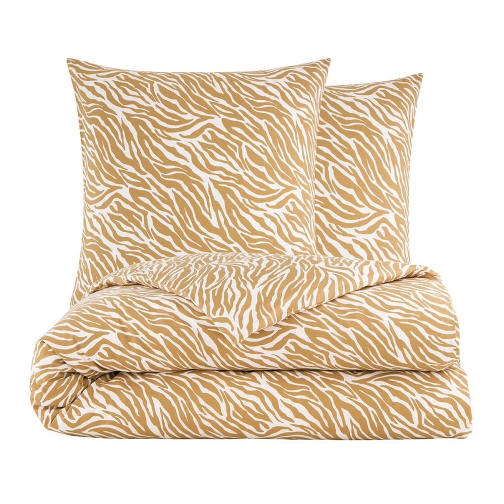Parure de lit percale marron 260x240 + 2x50x75 cm — vue 4