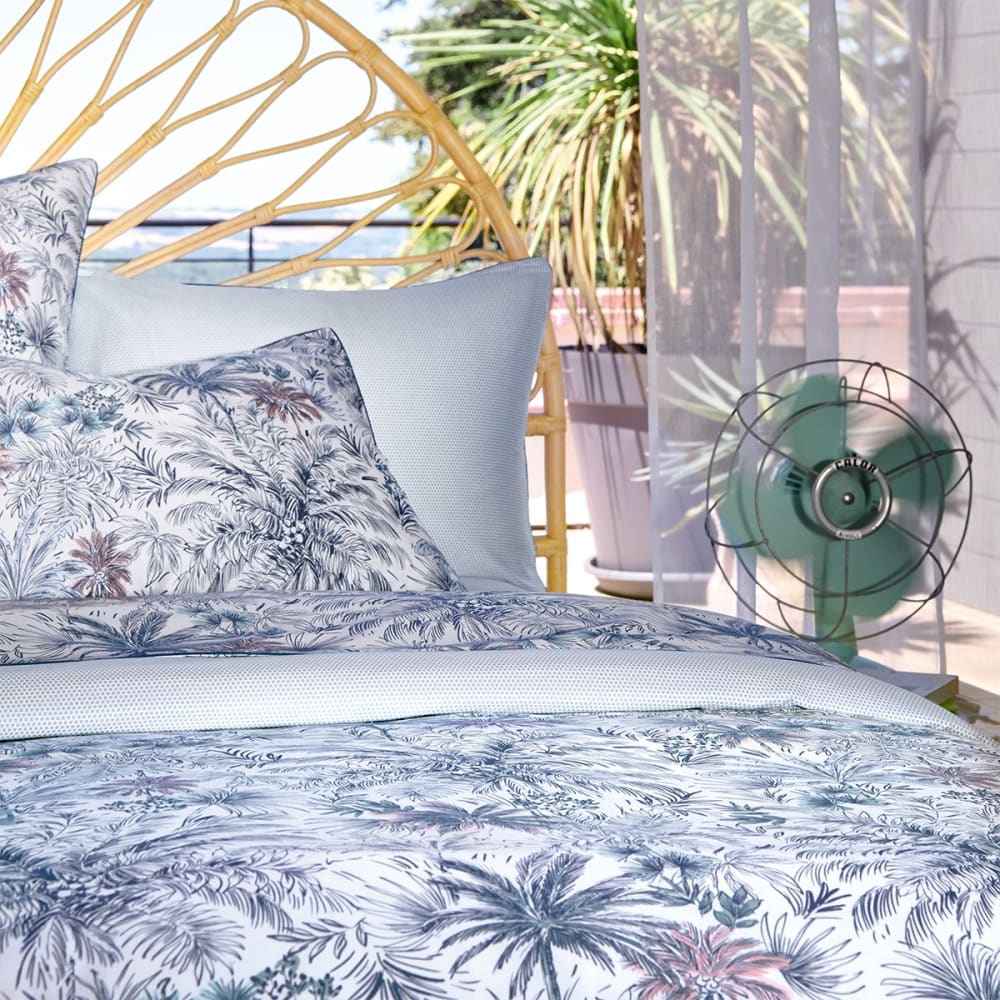 Housse de couette satin bleu foncé 140x200 cm — vue 3