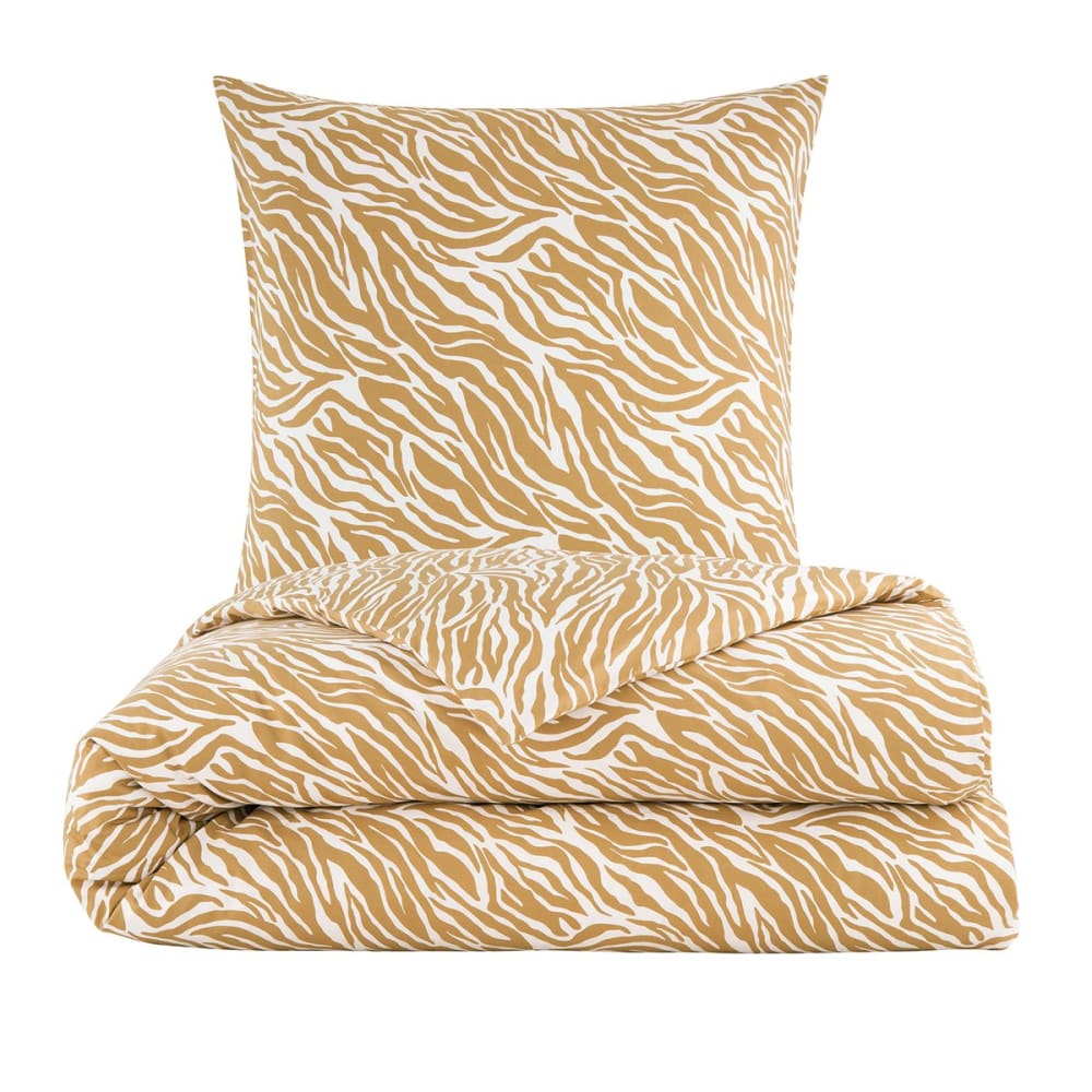 Parure de lit percale marron 260x240 + 2x65x65 cm — vue 3